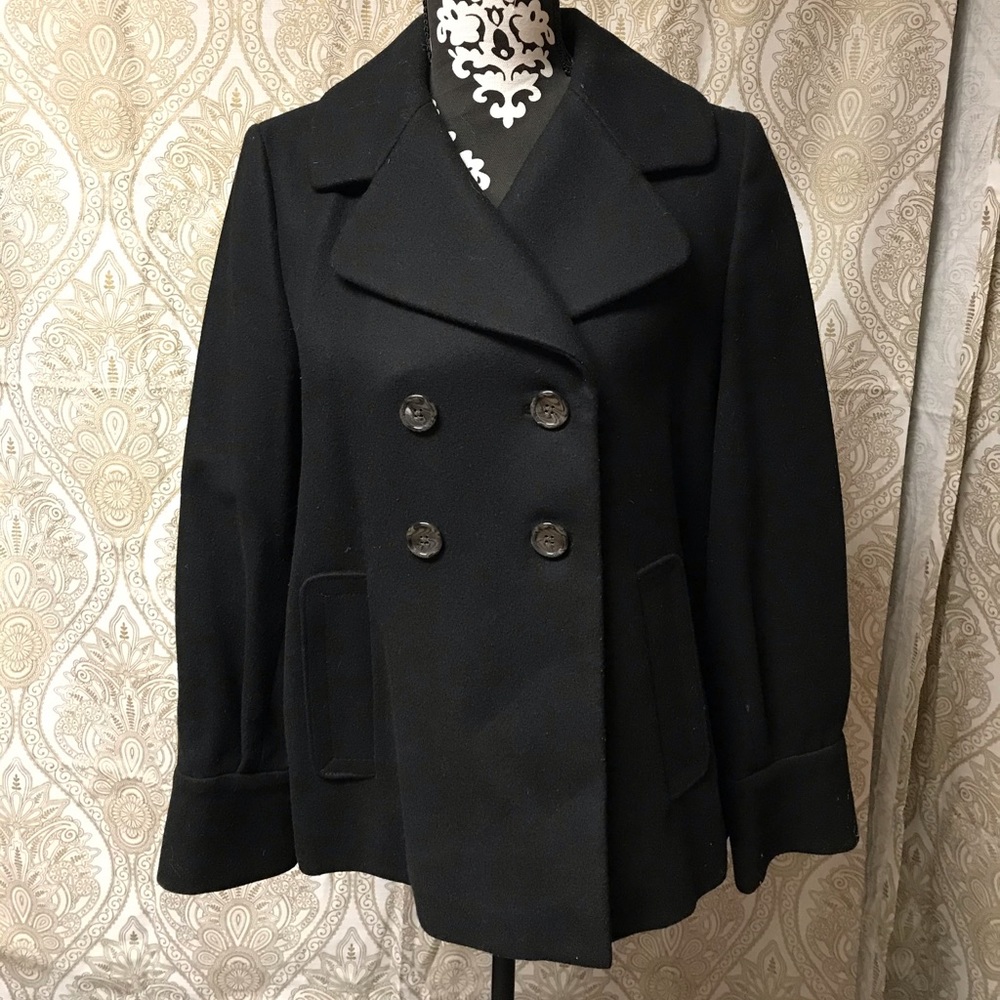 Banana Republic black wool jacket size Medium.